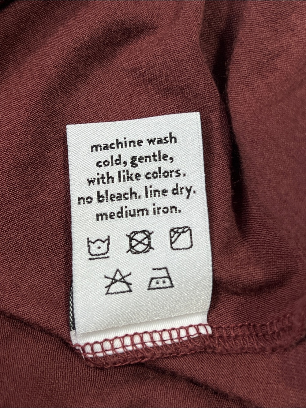 Wool& Brooklyn Reversible Dress - Large LONG - merino wool Redwood short sleeve - Picture 12 of 12